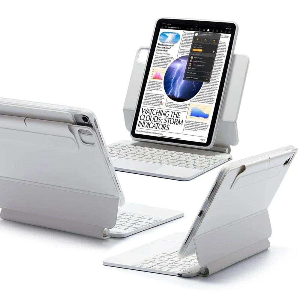 ESR Shift Keyboard Case iPad Air 11 M4 M3 M2 Detachable White